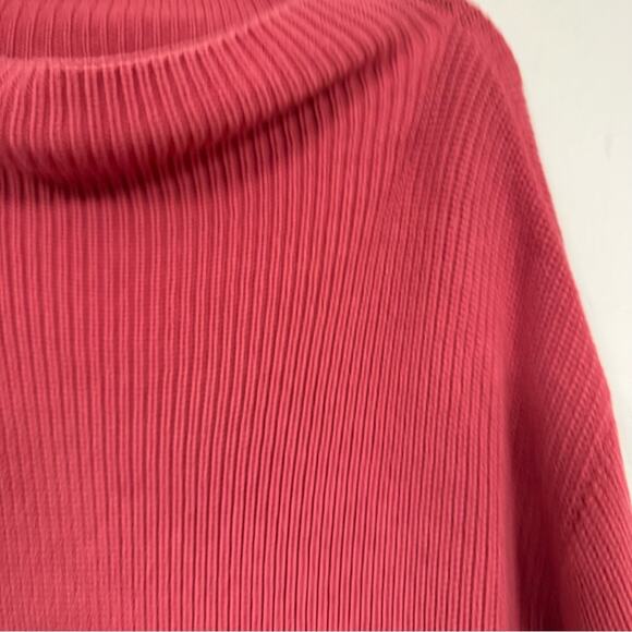 Ann Taylor Ribbed Knit Oversized Sweater Womens XL Mock Neck Slouchy Fall Preppy - Picture 3 of 10